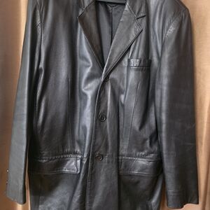 Jones New York Black Leather Jacket